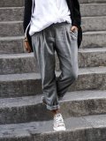Solid Cotton-Blend Pants