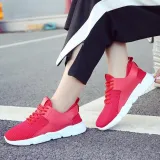 Women Mesh Fabric Sneakers Casual Comfort Lace Up Shoes