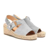 Women Arc Suede Espadrille Wedge Sandals