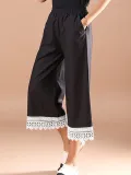 Plus Size Women Plain Casual Pants