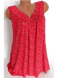 V Neck Sweet Printed/dyed Shirts & Tops