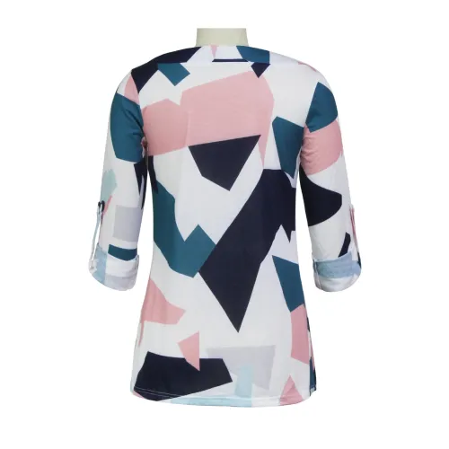 White V Neck Casual Shirts & Tops