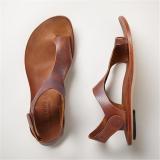 Plus Size Sandals Women Magic Tape Flat Heel Sandals