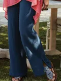 Cotton Plain Casual Pants