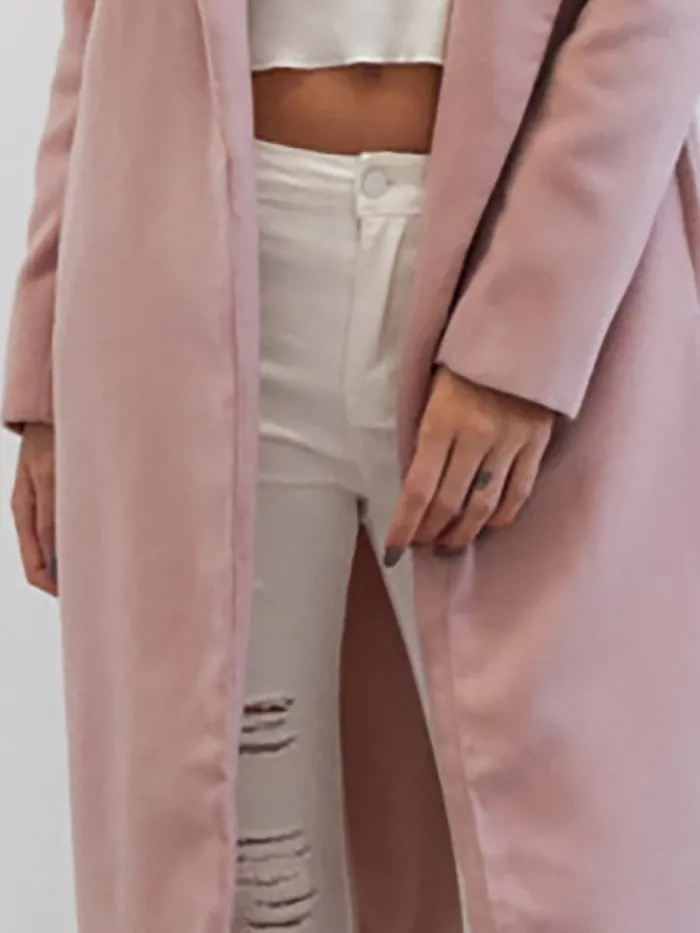 Shawl Collar Polyester Elegant Solid Blazer