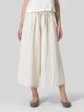 Casual Plus Size Solid Pants With Pockets