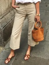 Plain Casual Pants