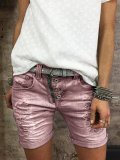 Button Down Zipper Plus Size ombre Shorts Pants