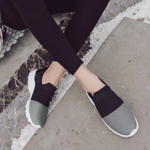Comfortable Fabric Women Slip-On Sneakers