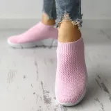 White All Season Elastic Cloth Sneaker