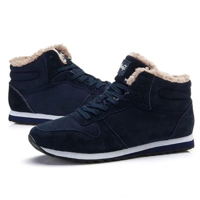 Women Keep Warm Plush Ankle Snow Work Boots Artificial Suede Booties
