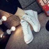 Women Korean Style Canvas Wedge Heel Casual Big Size Shoes