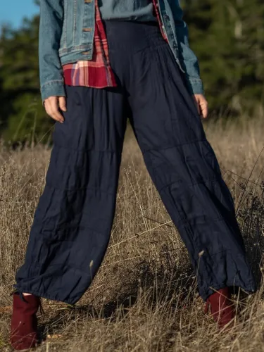 Solid Casual Pants