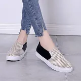 Women PU Loafers Casual Comfort Slip On Shoes