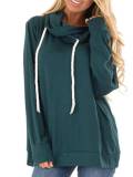 Casual Hoodie Cotton-Blend Shirts & Tops