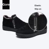 Fleece-lined Slip-On Ankle Women Boots