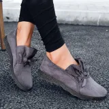 Women's Flat Shoes Round Toe Casual Bowknot Non-slip Flats