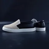 Women PU Loafers Casual Comfort Slip On Shoes