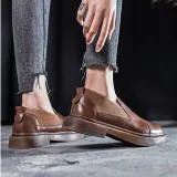 Women Casual Panel Summer Low Heel Oxfords Shoes