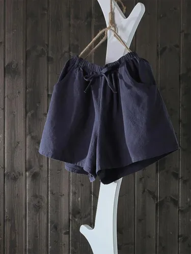 Casual Solid Shorts