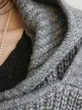 Knitted Long Sleeve Hoodie Casual Cardigan