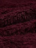 Wine Red Hoodie Zipper Solid Casual Coats