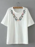 Cotton Casual Plain Shirts & Tops