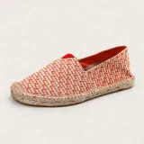 Women Canvas Loafers Casual Slip On Plus Size Flat Shoes
