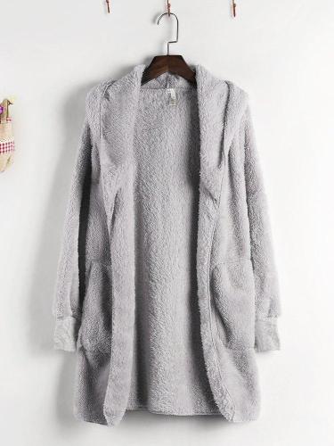 Pockets Casual Hoodie Quilted Coat