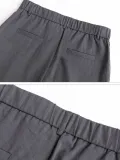 Plus Size Women Plain Casual Pants