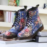 Canvas Floral Winter Boots