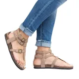 Ankle Strap Buckle Flip Flop Gladiator Thong Flat Sandals