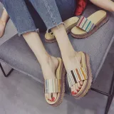 Women Creepers Slippers Casual Comfort Peep Toe Shoes