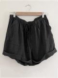 Plus Size Casual Solid Pockets Pants