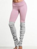 Multi Color Sports Breathable Paneled Thread Legging