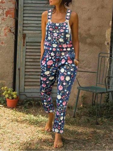 Floral Casual One-Pieces