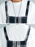 Plus Size Women Plaid Casual Jumpsuits