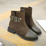Women Booties Casual Comfort Shoes Artificial Leather Boots