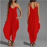 Low Chest V Collar Sexy Jumpsuit