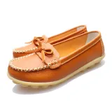 Women PU Flats Casual Slip On Plus Size Shoes