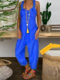 Yellow Sleeveless Solid One-Pieces