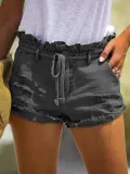Cotton-Blend Plain Pants