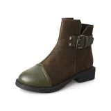 Women Booties Casual Comfort Shoes Artificial Leather Boots