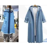 Hoodie Female Jeans Overcoat