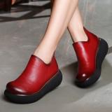 Women Platform Loafers Casual Slip On High Quality Shoes