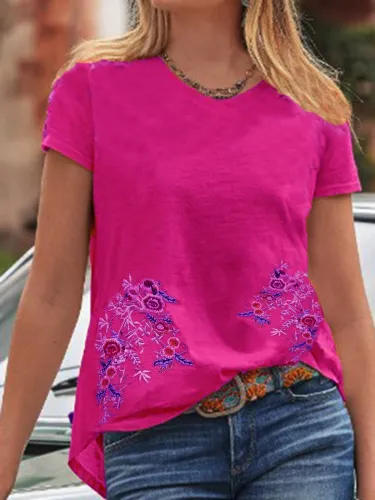 Casual Crew Neck Shirts & Tops