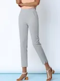 Plus Size Women Solid Casual Pants