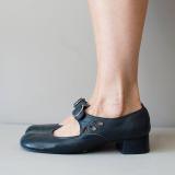Mary Janes Blue Summer Low Heel Vintage  Women Shoes