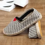 Women Canvas Loafers Casual Slip On Plus Size Flat Shoes