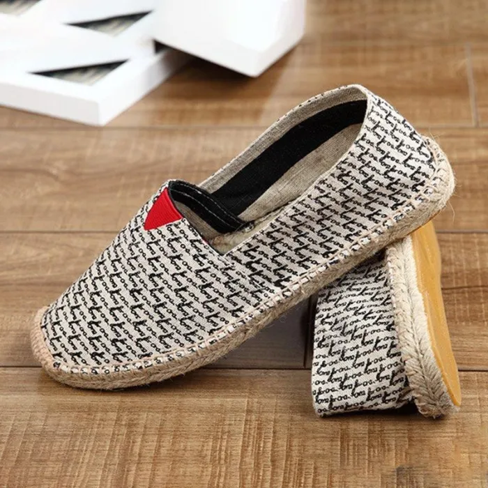 Women Canvas Loafers Casual Slip On Plus Size Flat Shoes